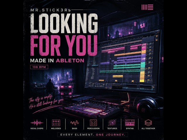 How I Made “Looking for You” in Ableton 🎛️ #retrogaming #synthwave #retromusic #chillmusic