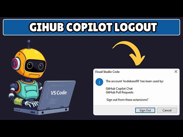 How to Logout from Github Copilot in Visual Studio Code