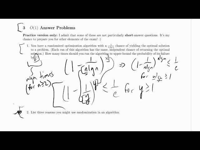 CPSC 320 2014W2 Final, Practice Problem 3.1 and 3.2