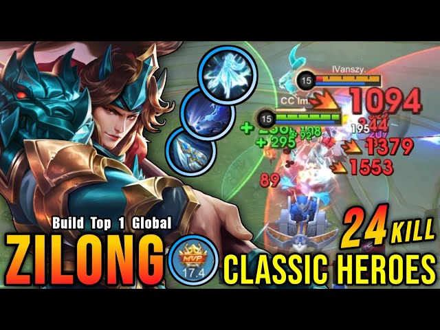 24 Kills!! Classic Zilong is Back!! - Celebrating 10 Years of MLBB