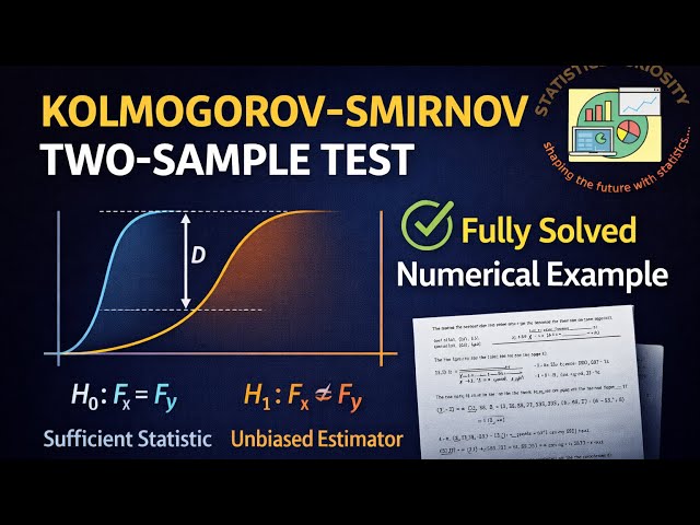 The K S Two sample Test (LANGUAGE HINDI - KINDLY SEE PINNED COMMENT)