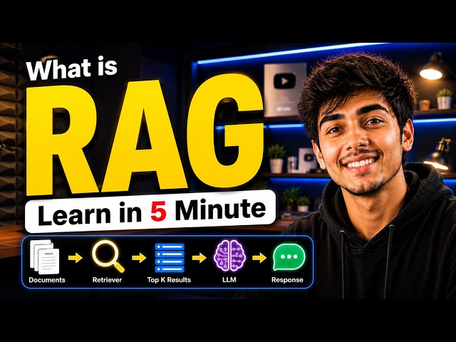 What is RAG? Explained in 5 Minutes | RAG Architecture & Pipeline for Beginners