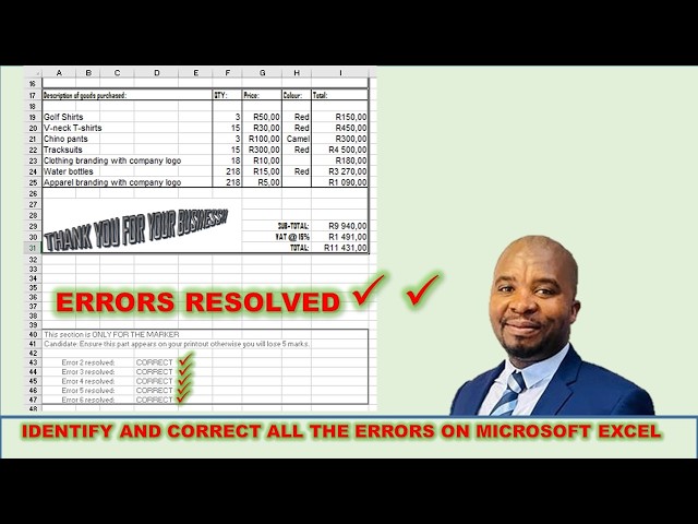 COMPUTER PRACTICE N4 - NOVEMBER 2025 EXAM - MS EXCEL