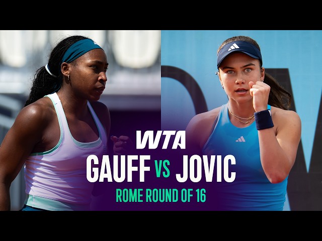 Coco Gauff vs. Iva Jovic | 2026 Rome Round of 16 | WTA Match Highlights