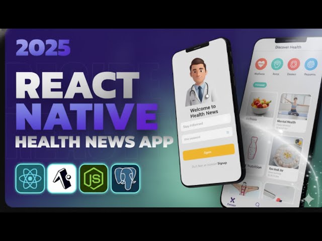React Native Health News App With Api Integration.
