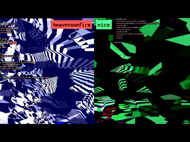 stairs mirrors stars (improvisational strudel & hydra livecoding session)