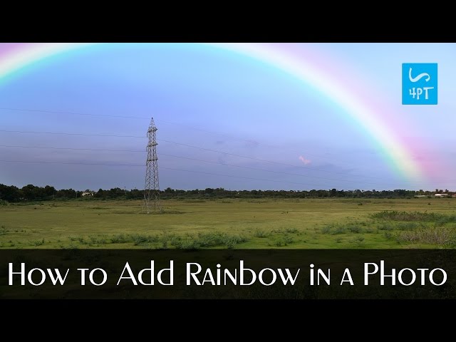 How to Add Rainbow to a Photo, Photography Post Processing Photoshop Tutorial