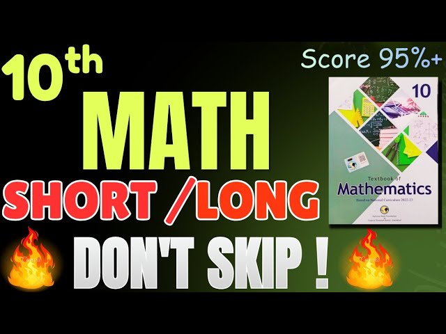 FBISE Class 10 Math Guess Paper 2026 🔥 | Most Important Questions | 100% Guess GUARANTEED 😱