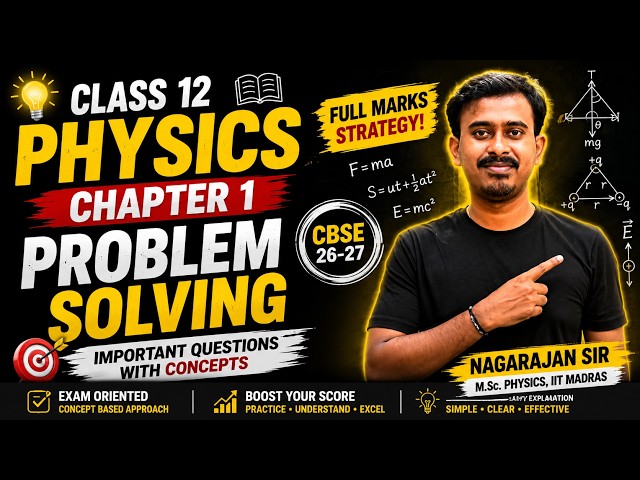 Electric Charges & Fields 🔥 Most Important PYQs | Class 12 CBSE | NEET | JEE