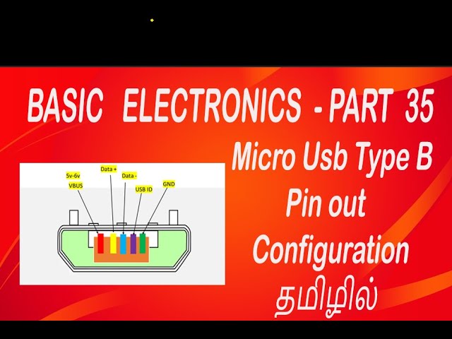 Micro USB type B Pin out Configuration #Basic Electronics Part 35 #Mobile repair training course