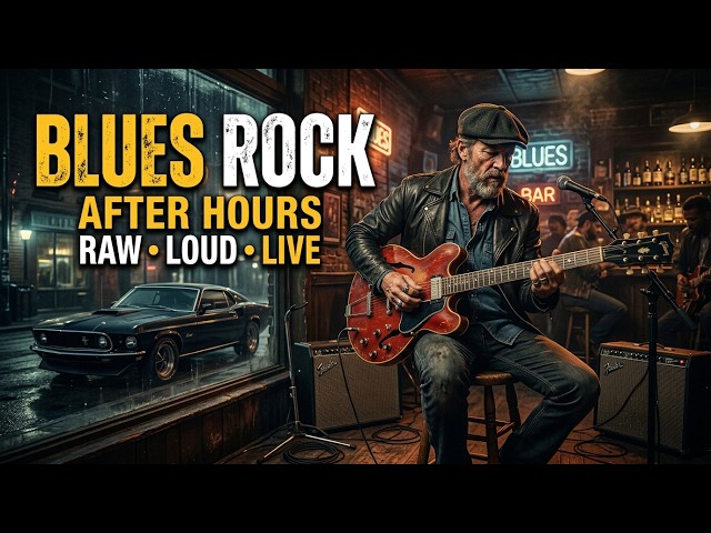 Blues Rock for Smoky Jazz Club - Warm Vintage Guitar with Classic Speakeasy Blues Vibes Tonight