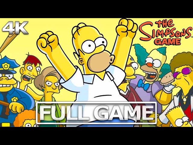 THE SIMPSONS GAME Full Gameplay Walkthrough / No Commentary【FULL GAME】4K 60FPS Ultra HD