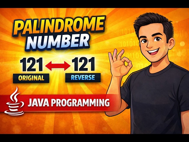 Java Program to Check Palindrome 🔥 | Step-by-Step Logic Explained