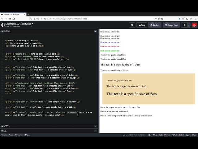 Essential CSS text styling