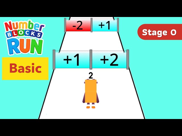 Numberblocks Run Basic｜Stage 0｜Studying math