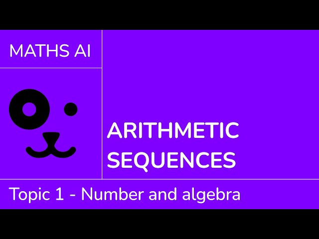 Arithmetic sequences [IB Maths AI SL/HL]