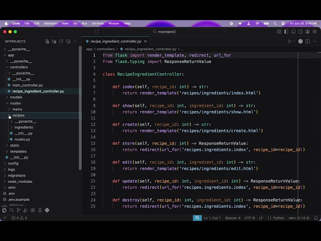 Flask Commands   Part 66   Flat or Nest with the m Option