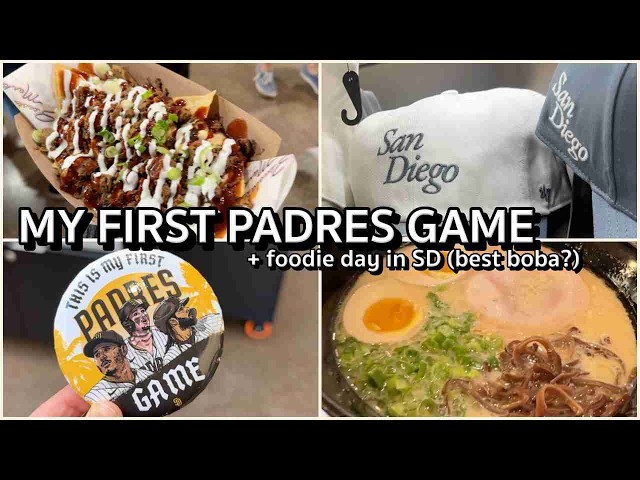 foodie day in san diego + my first padres game (best boba in san diego)