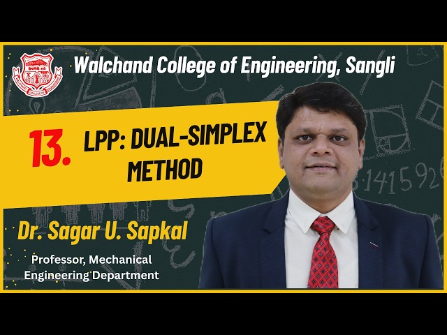 LPP: Dual - Simplex Method