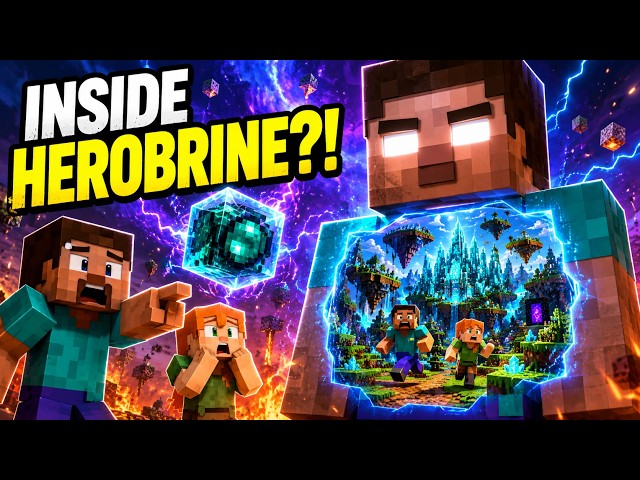 What’s REALLY Inside Herobrine  😱   #minecraft #herobrine #minecraftanimation