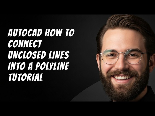 AutoCAD How to Connect Unclosed Lines into a Polyline Tutorial