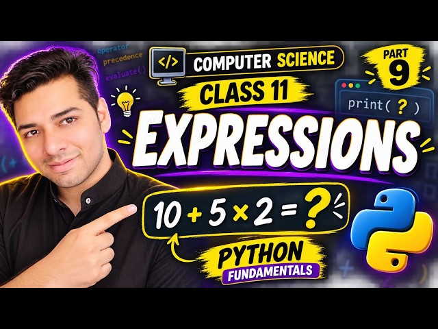 Expression in python|Python for Class 11 & 12 | CBSE IP/CS