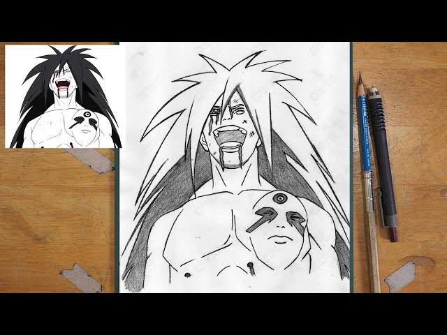 Madara Uchiha Drawing Tutorial | Step by Step Naruto Art Guide
