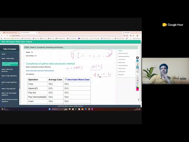 PDSA Week-2 Open/Summary Session