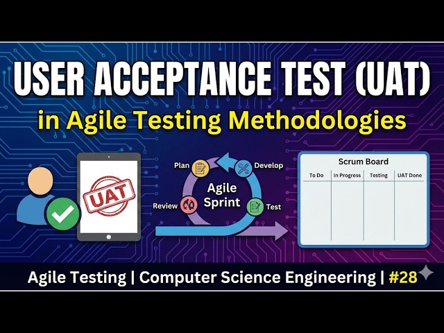 28. User Acceptance Test | Agile Testing Methodologies | Agile Testing |Computer Science Engineering