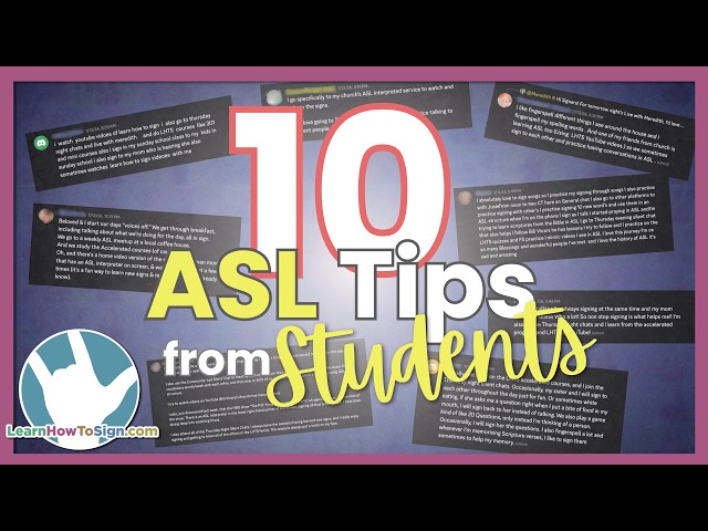 10 Tips For Learning ASL | Practical Tips From REAL Learners