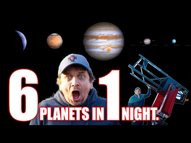 Jupiter, Mars, Saturn, Venus, Uranus thru my Huge Telescope