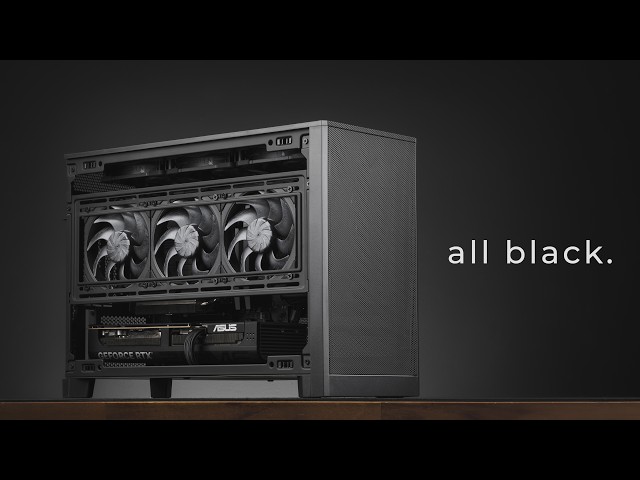 All Black, No RGB Micro-ATX 4K Gaming PC Build | Montech TEN