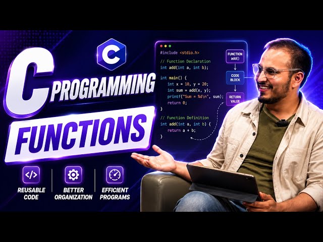 c live coding (function in c language )