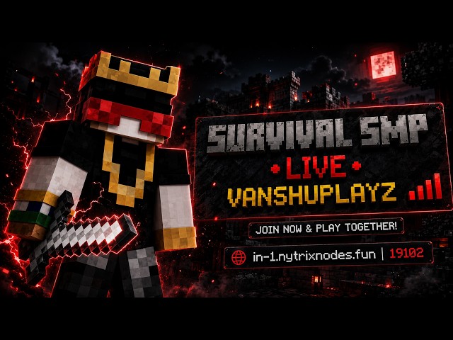 🔴 LIVE NOW! Minecraft Survival SMP | Grinding OP Gear & PvP! ⚔️🔥