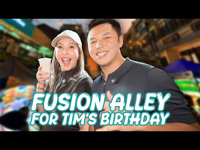 Treated Tim to Unlimited Food at Fusion Alley for his Birthday! | Small Laude