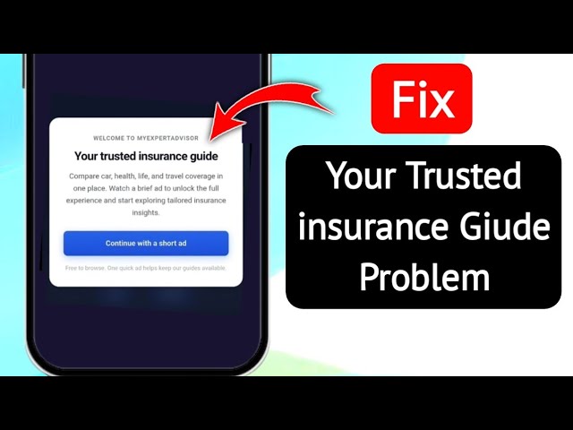 Your trusted insurance guide problem in Android 2026 || Fix Your trusted insurance guide problem