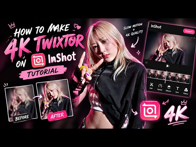 How to make 4k TWIXTOR on inshot without pro 