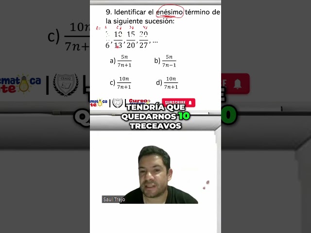Sucesiones de fracciones  descubre la fórmula correcta paso a paso