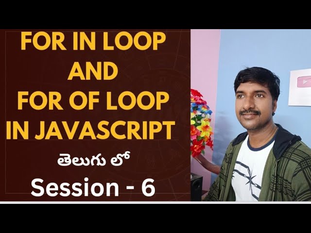 Loops in JavaScript ( Telugu) | For in Loop with Example | @LuckyTechzone