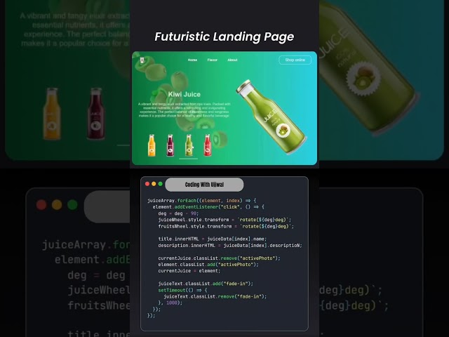 Build a Stunning Landing Page with HTML, CSS & JavaScript