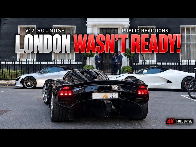 $5M Aston Martin VALKYRIE SHUTS DOWN London! *INSANE REACTIONS, DOWNSHIFTS & V12 SOUNDS!