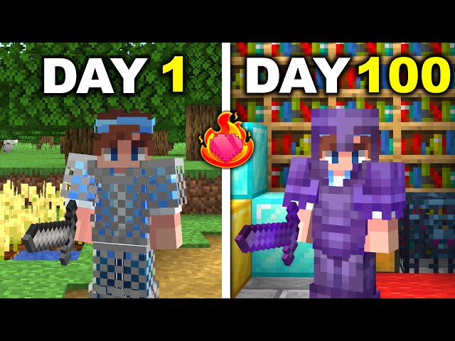 I Survived 100 Days on the Public Lifesteal SMP