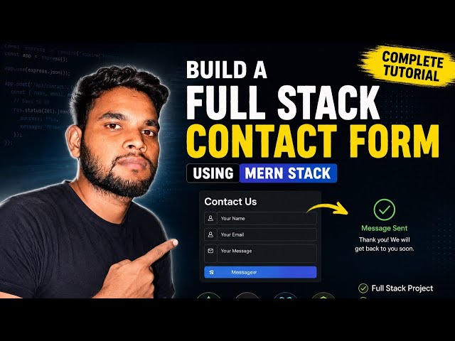 Full  Stack Contact Form Project #coding 