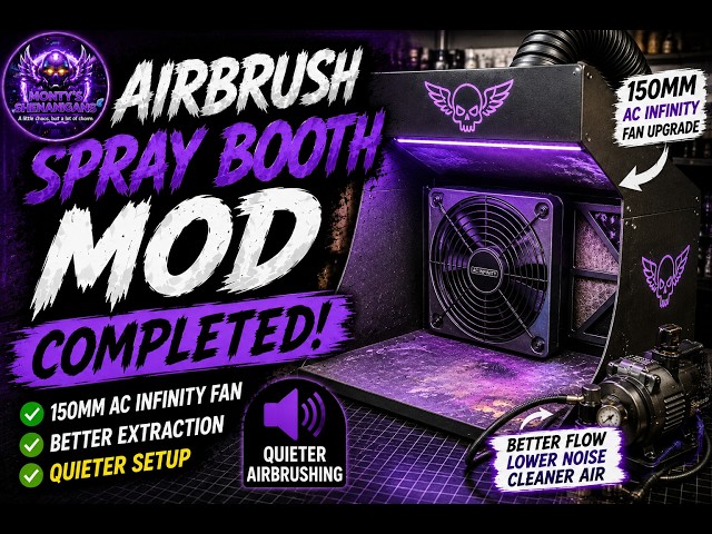 Airbrush Spray Booth Upgrade – The Finished Setup