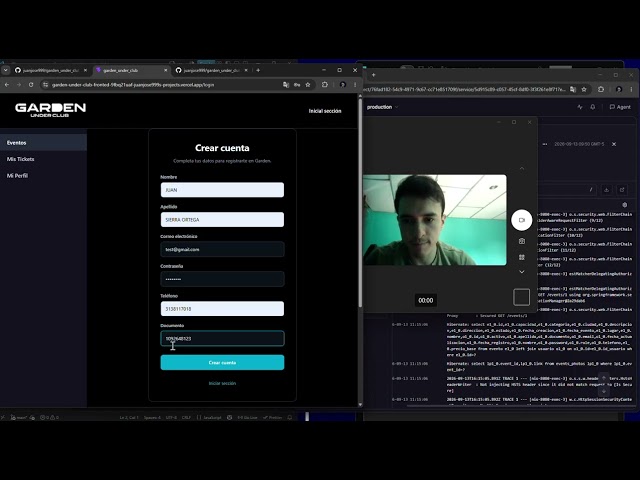 Ejecución proyecto react -  spring boot