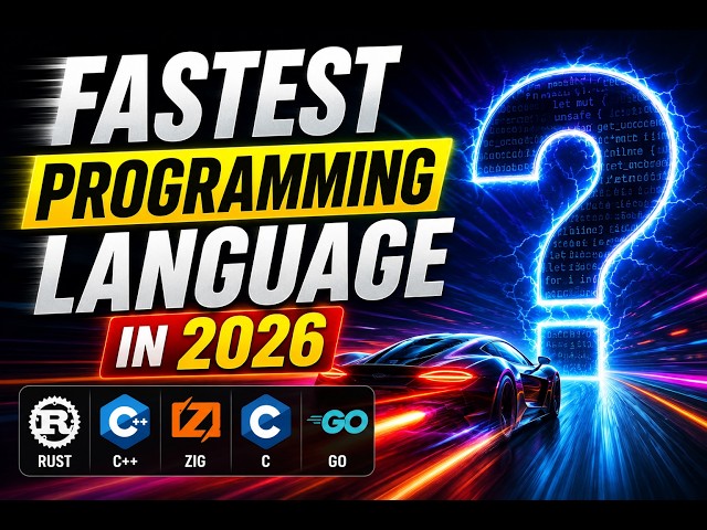 🚀 Fastest Programming Languages in 2026 | Complete Comparison