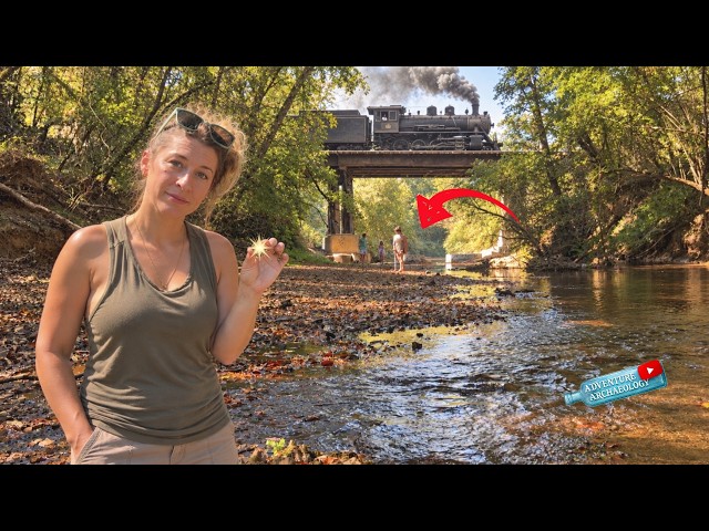 BURIED Under a Bridge in a GHOST TOWN! Metal Detecting for Historic River Treasure!