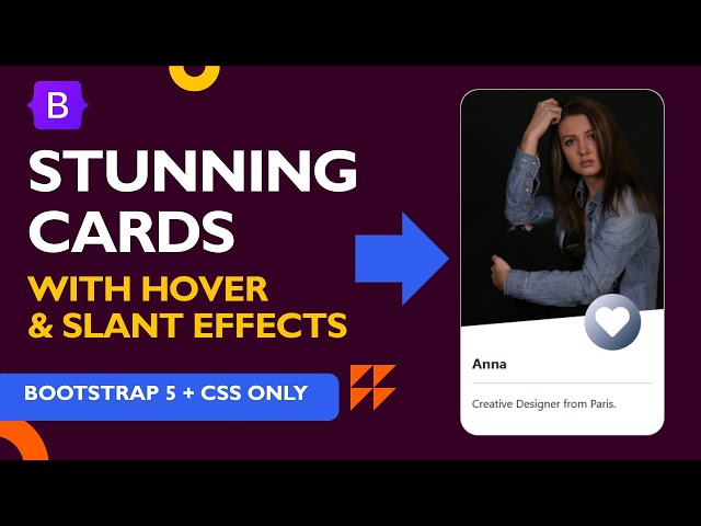 Create Stunning Card Hover Effects using Bootstrap 5 | Bootstrap 5 Card Hover Effects!