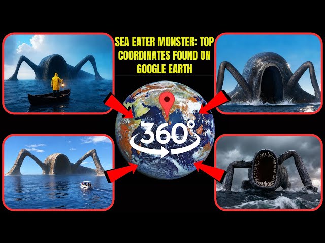 VR 360° - Sea Eater Monster: Top Coordinates Found on Google Earth!