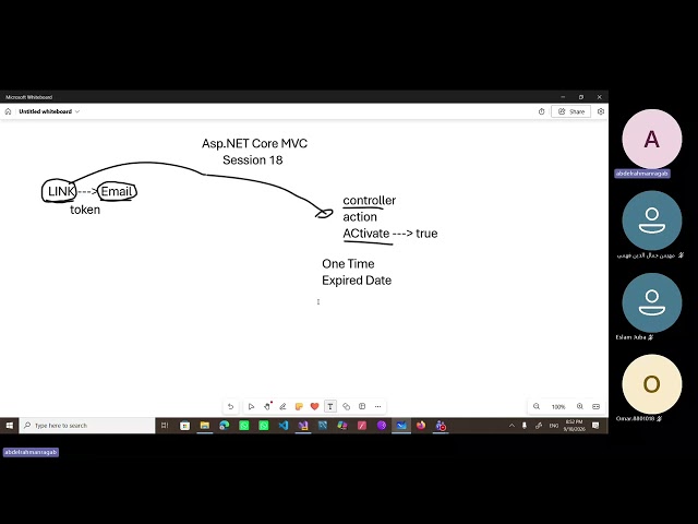 ASP.NET Core Web MVC Session 18 (Register| Create Token| Activation Link| Send Email Example Part 2)